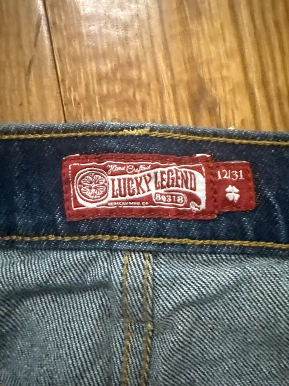 Lucky Legends AC/DC 3” High Rise Button Fly denim Mom Shorts 12/31 - Picture 8 of 13